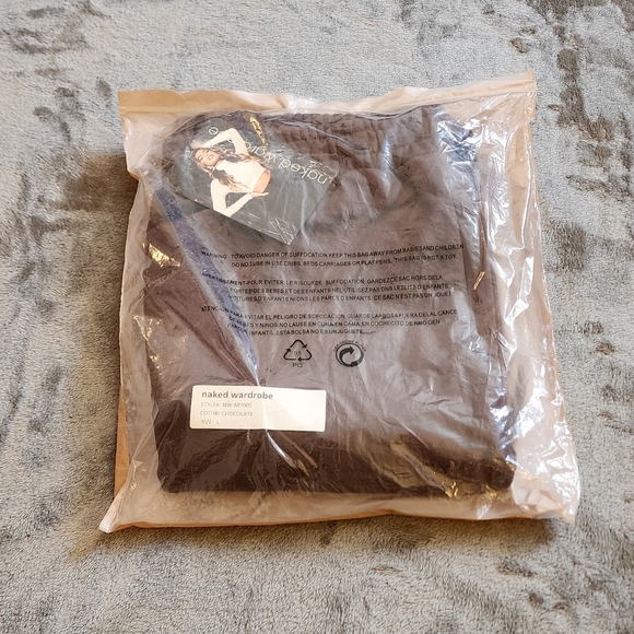 Naked Wardrobe Jogger Sweatpants Women's Large Brown NW-MP005 - Picture 4 of 16